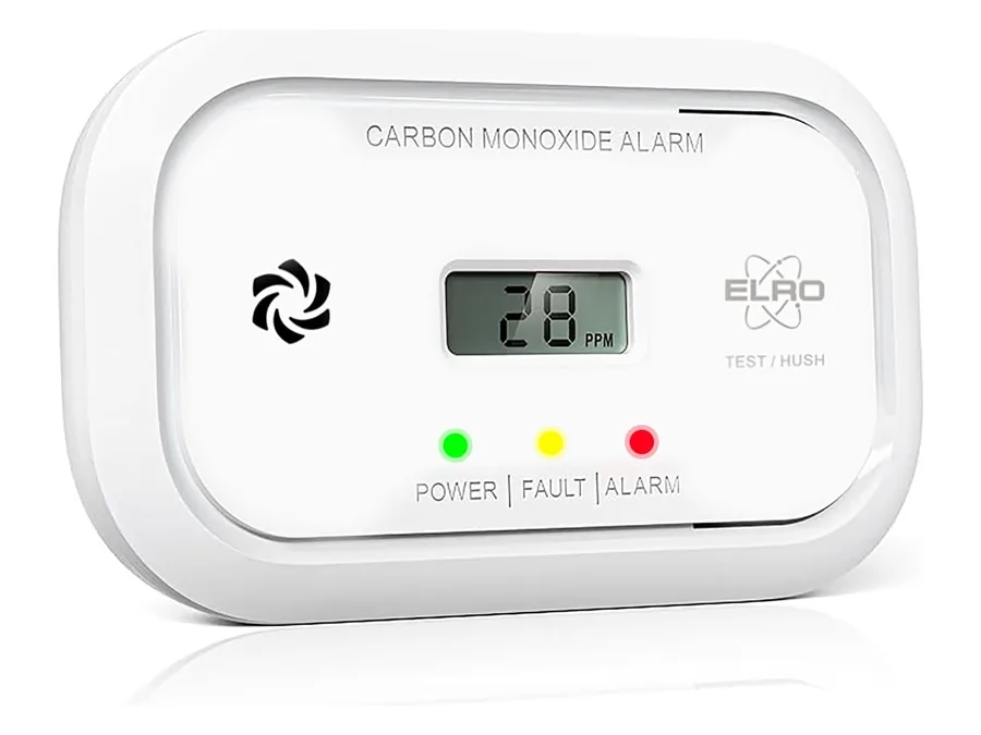 ELRO FC5003 detector de monóxido de carbono con pantalla y sensor de 10 años (EN 50291)