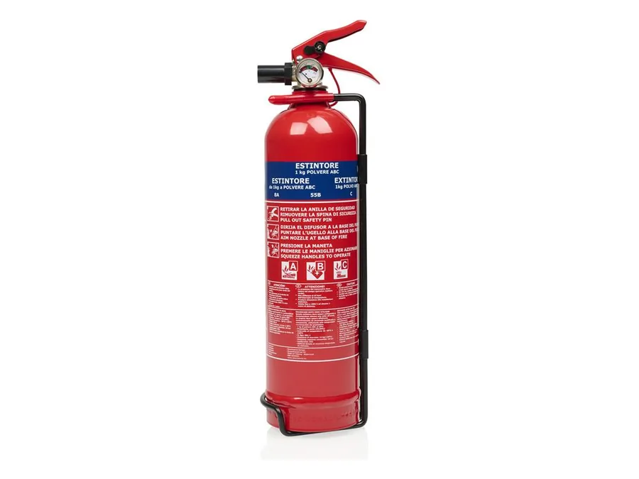 Smartwares extintor de polvo ABC 1 kg (8A 55B C), con soporte