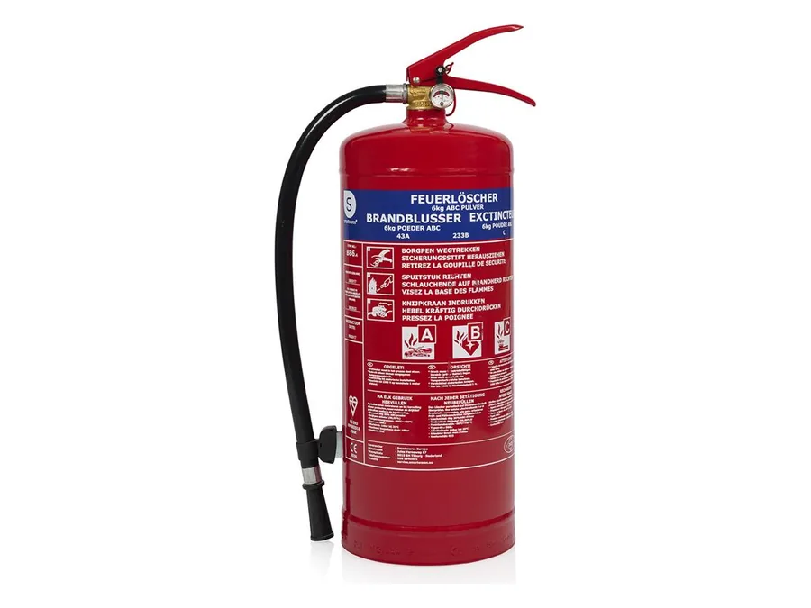Smartwares FEX-15162 extintor de polvo ABC 6 kg, con soporte
